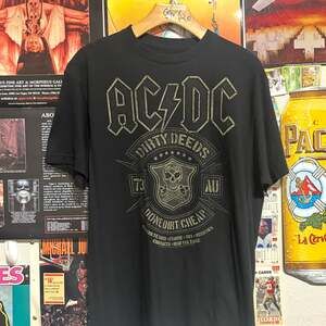AC/DC Dirty Deeds Done Dirt Cheap Liquid Blue Band T-Shirt